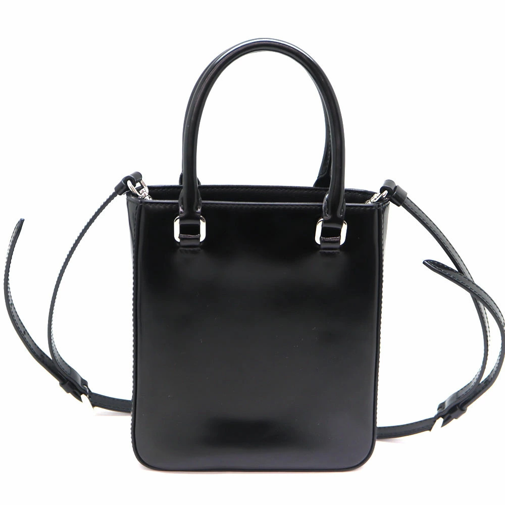 Prada brushed leather tote Shoulder Bag black - Picture 2 of 6